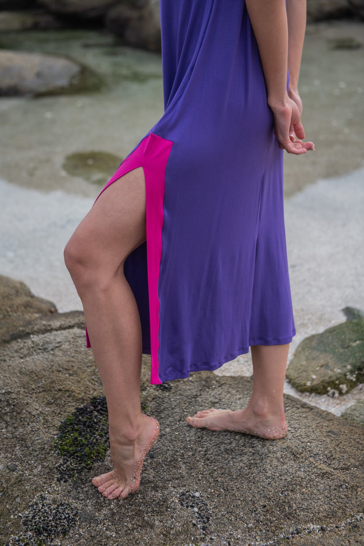 VESTIDO FLORIANAPOLIS 27 MORADO-FUCSIA