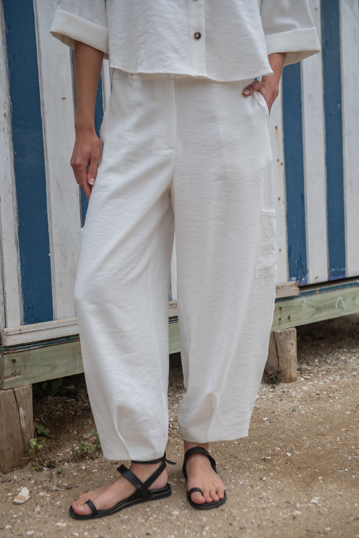 PANTALÓN BOMBACHO BLANCO
