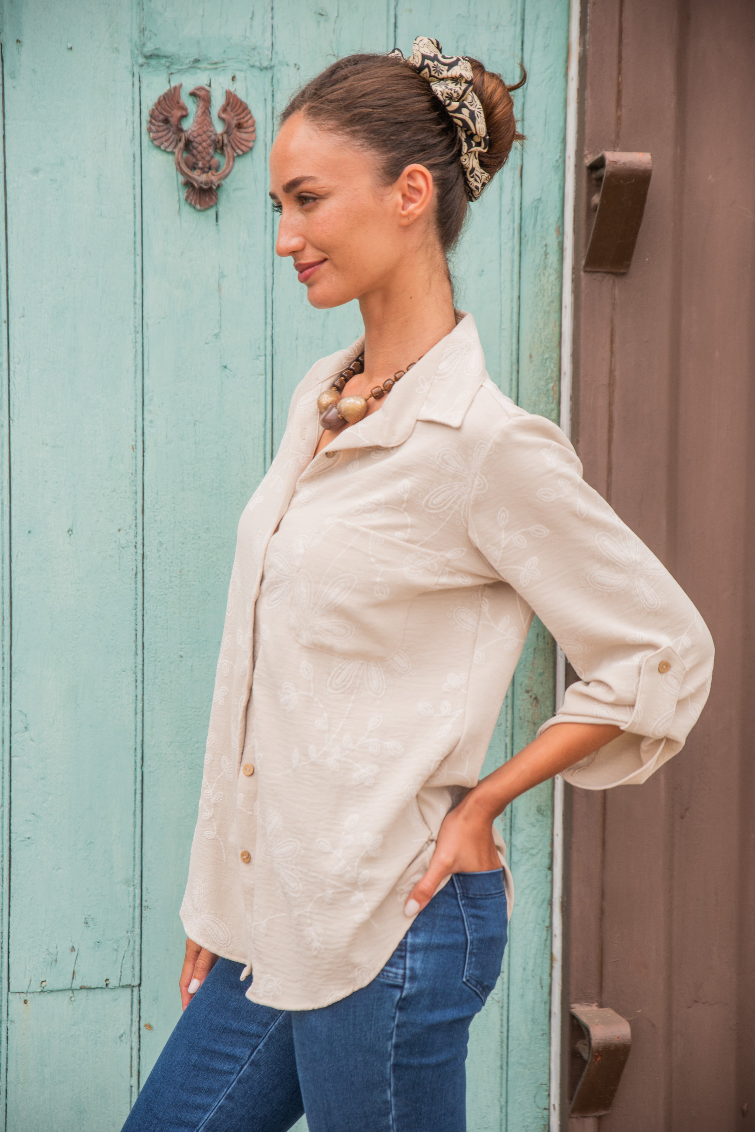 BLUSA BÁRBARA BEIGE