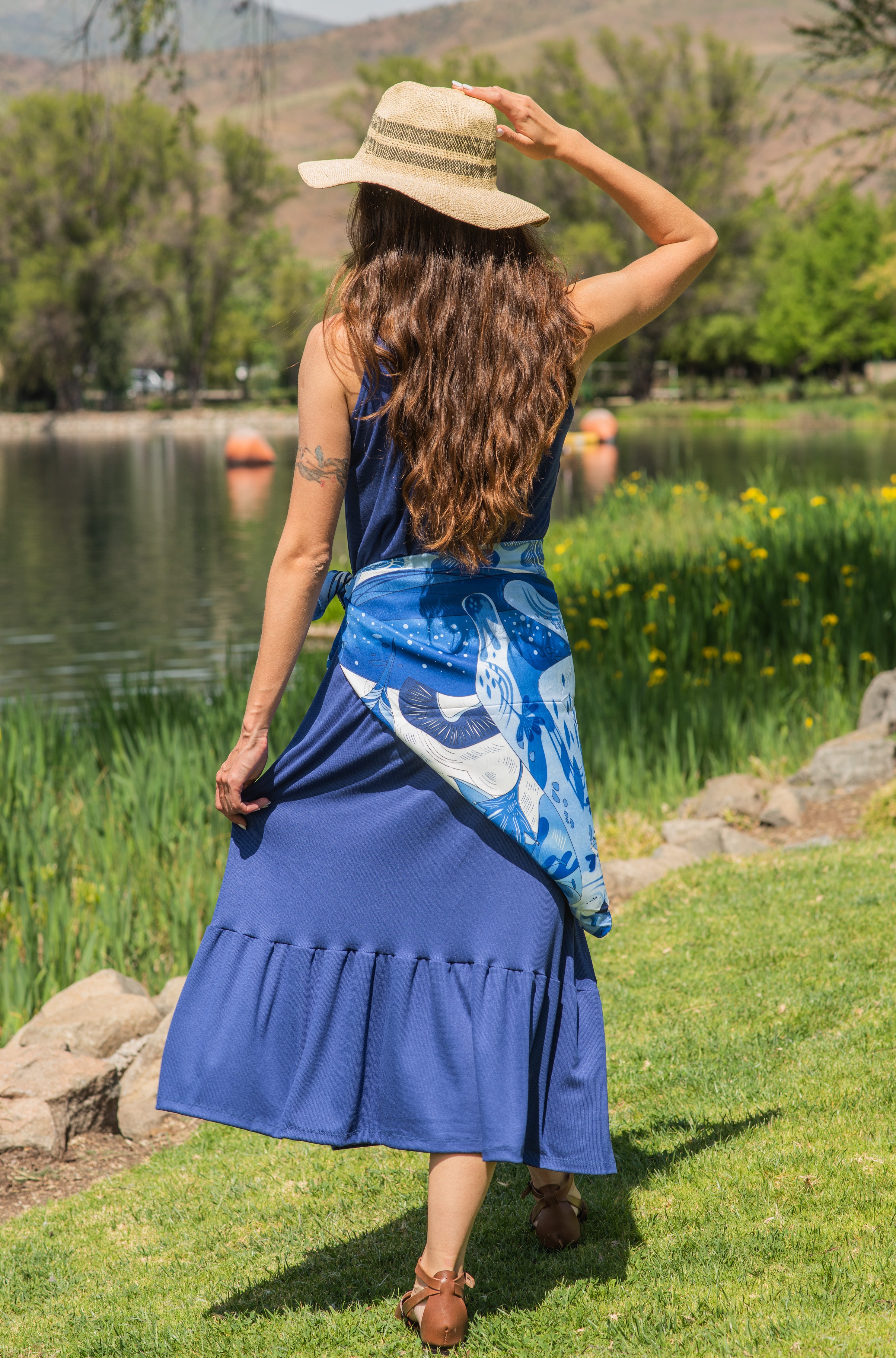 VESTIDO VUELO CANUTÓN AZULINO