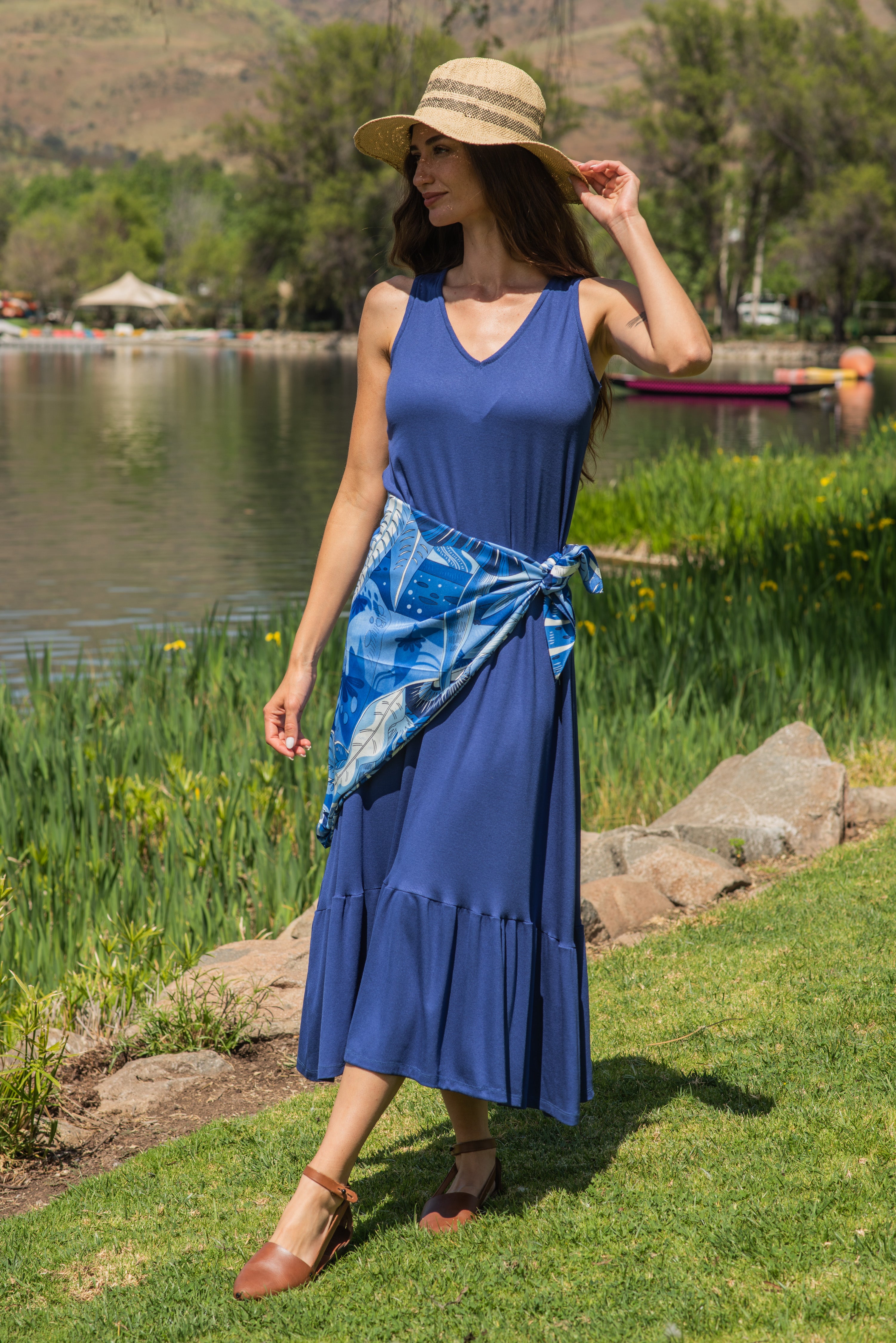 VESTIDO VUELO CANUTÓN AZULINO