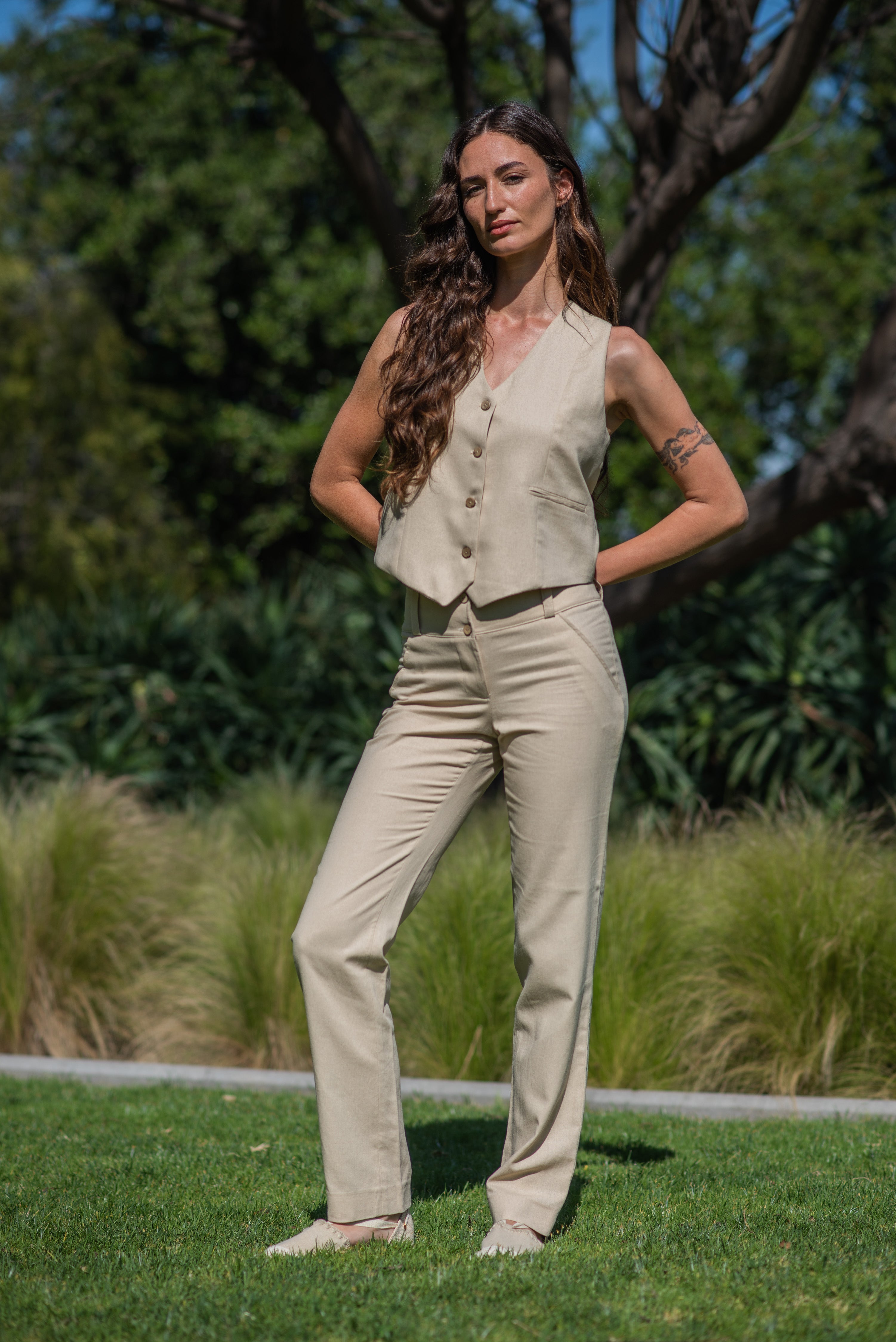 PANTALON LINO MODELO CLASICO