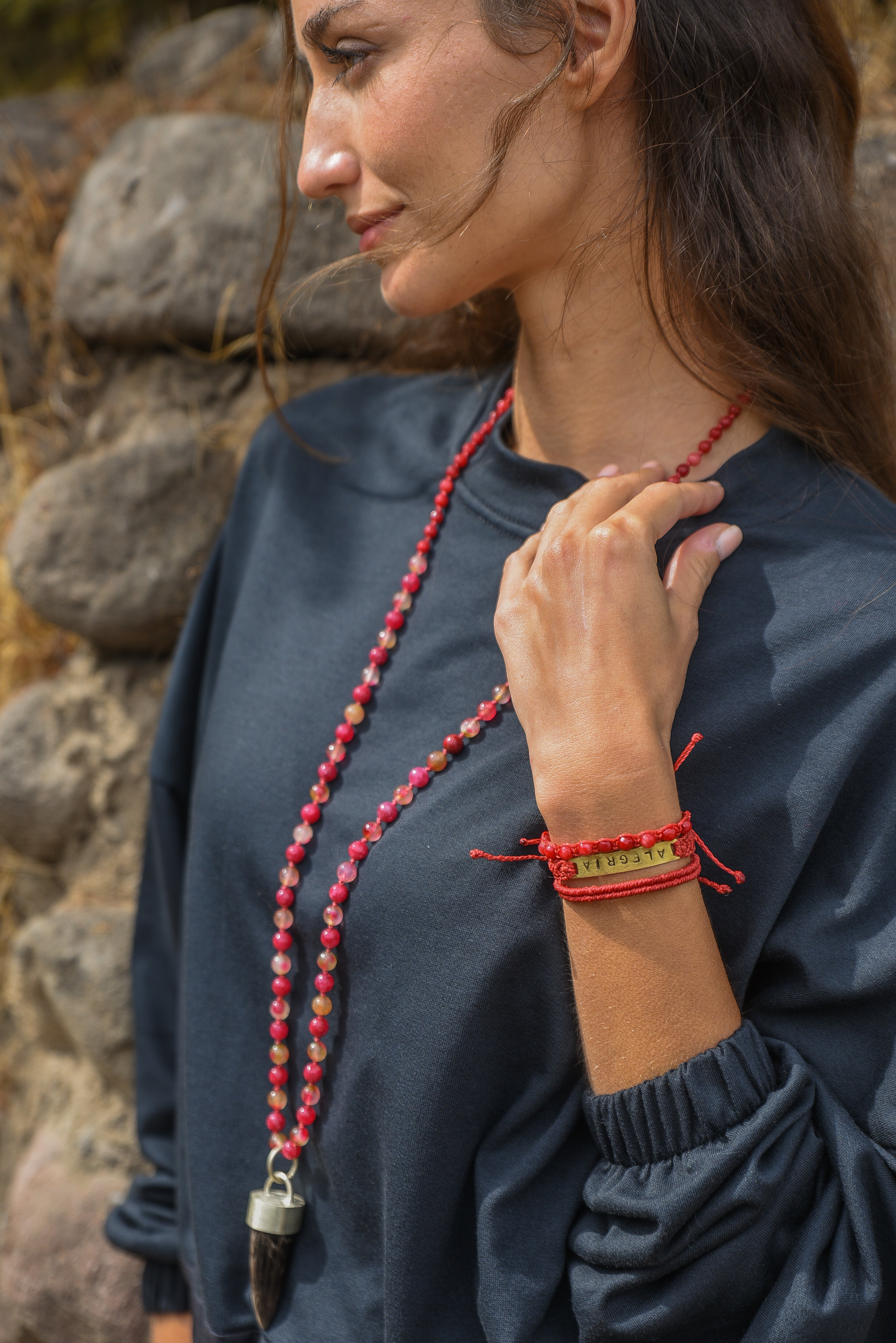COLLAR PIEDRA AGATA CACHO