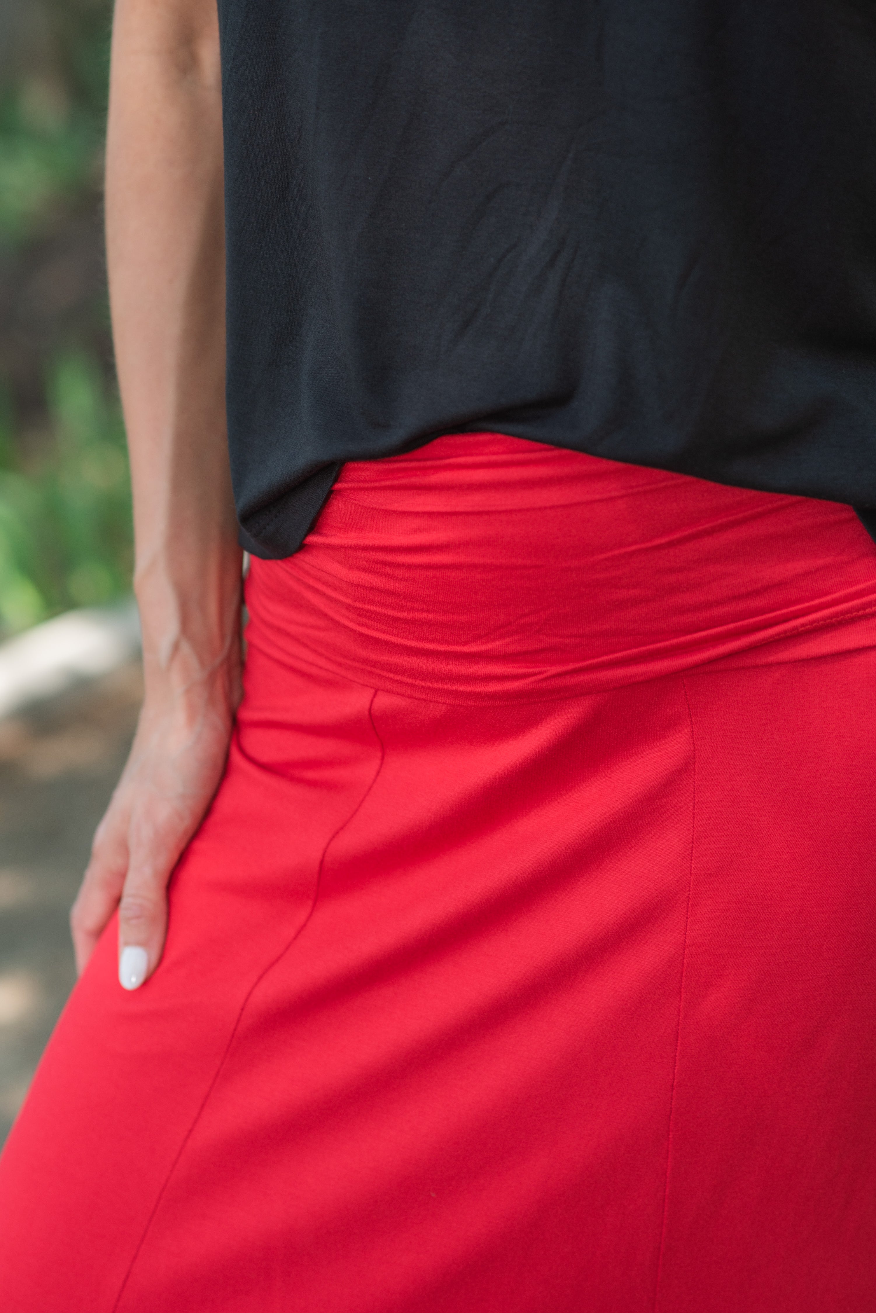 POLLERA PRETINA RECOGIDA