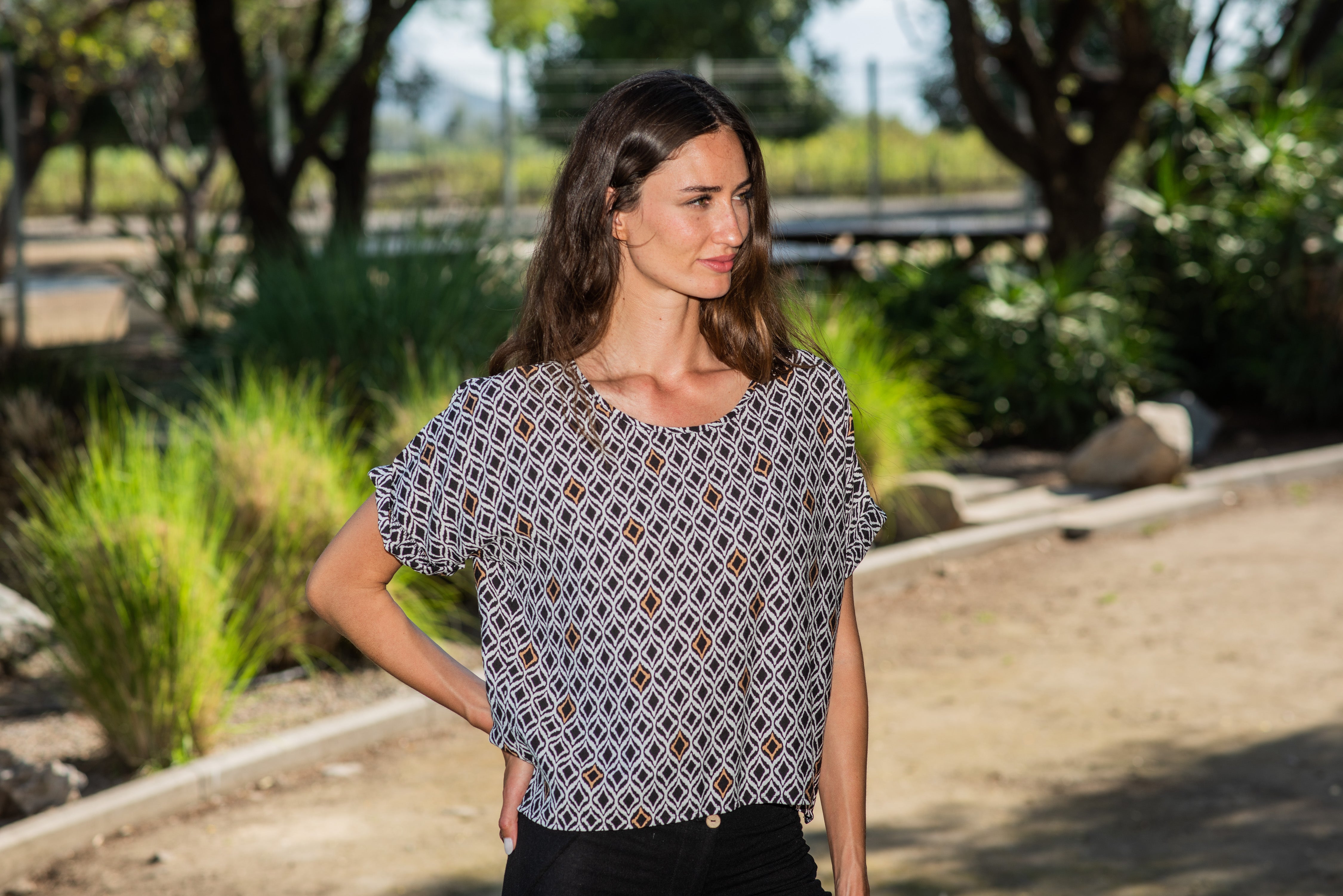 BLUSA AURORA ESTAMPADO GEOMÉTRICO