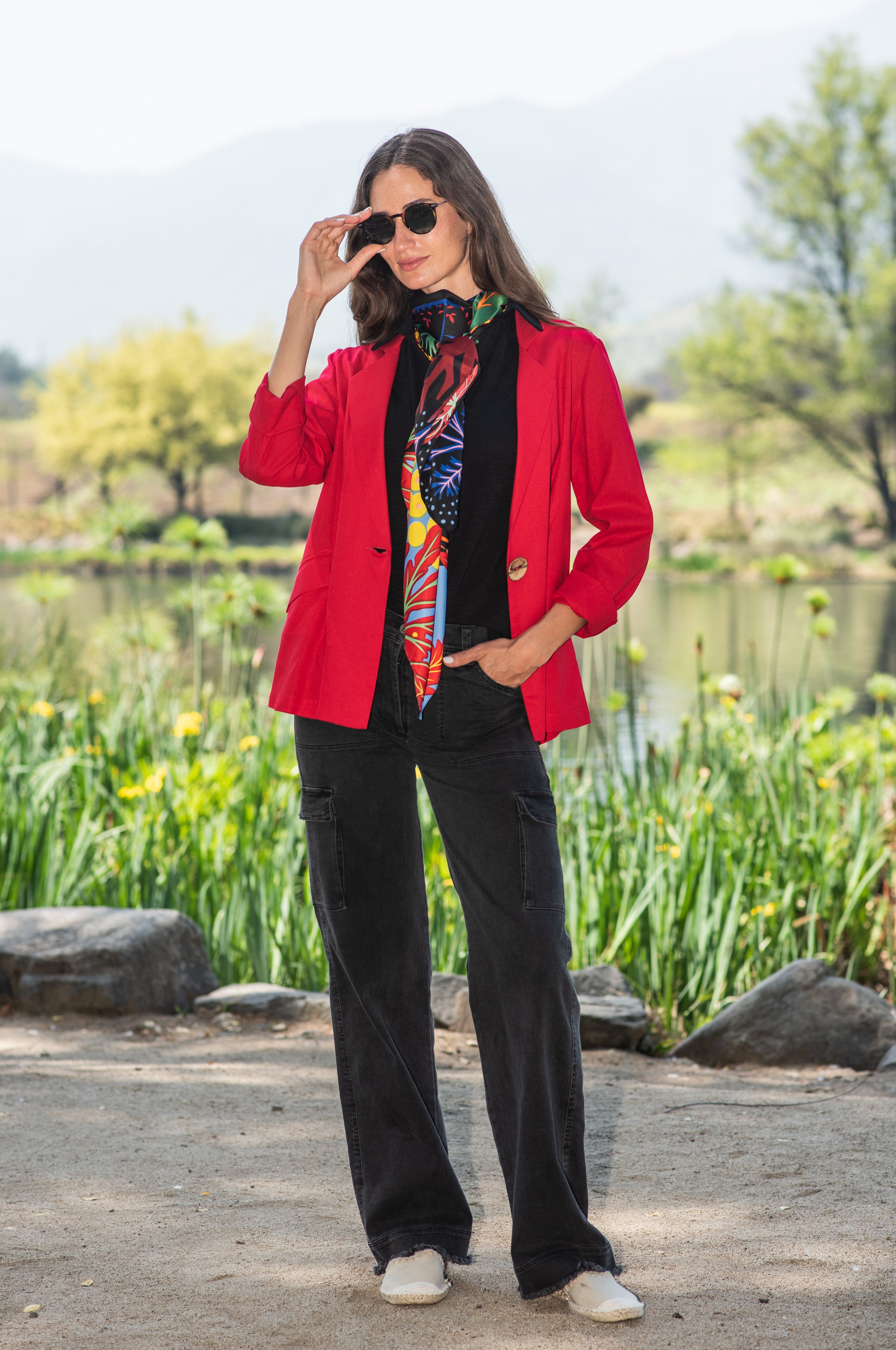 BLAZER LINO 1 BOTÓN ROJO