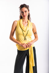 POLERA CUELLO DRAPEADO