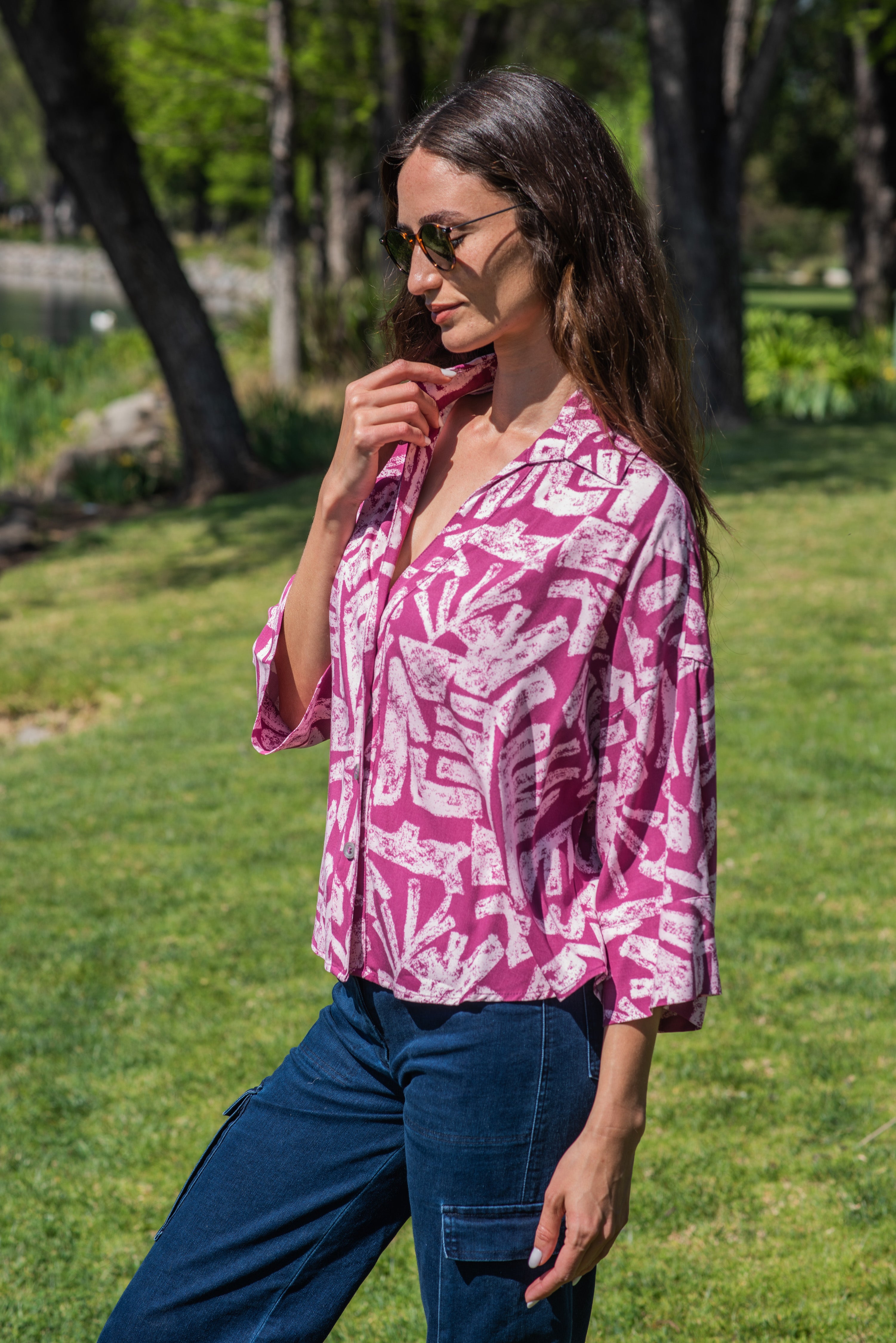BLUSA SARA ESTAMPADA