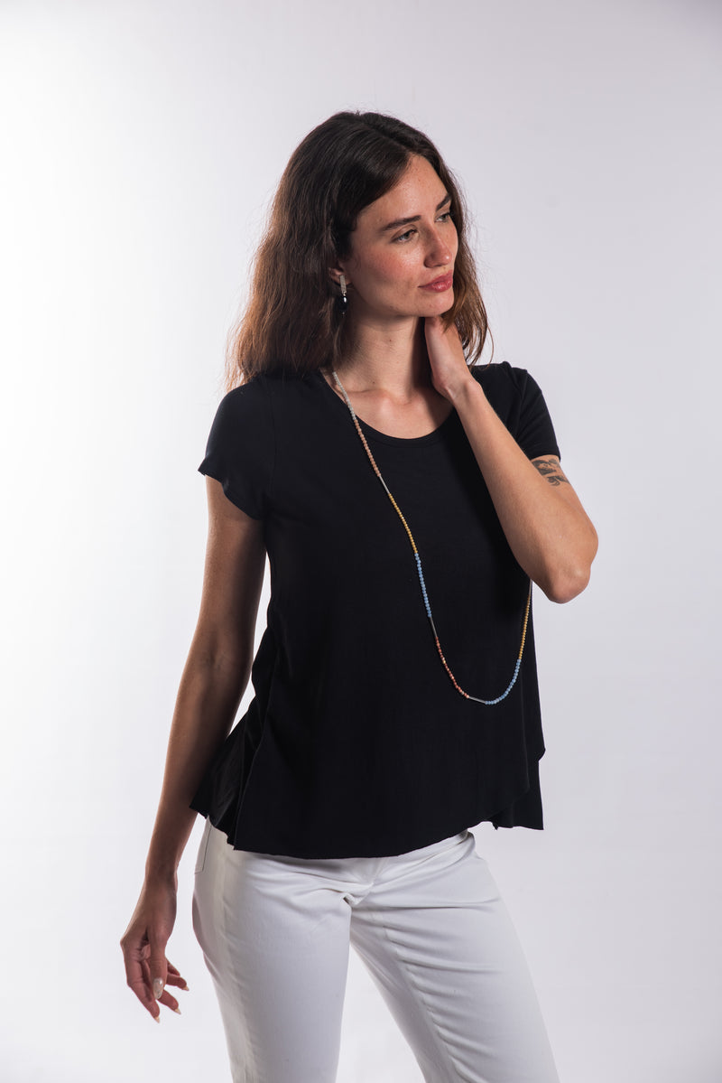 POLERA CAPAS MANGA CORTA