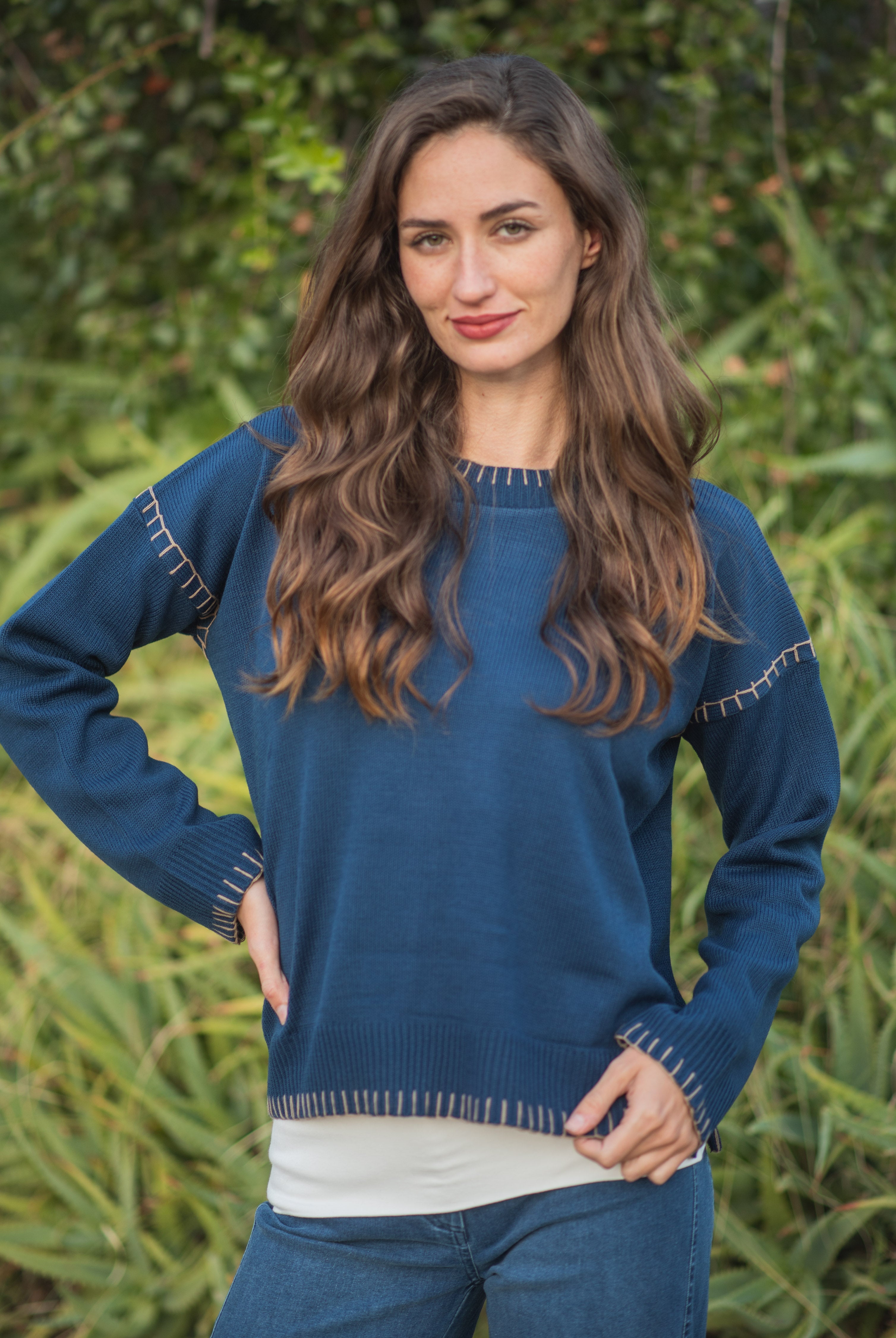 SWEATER PESPUNTE