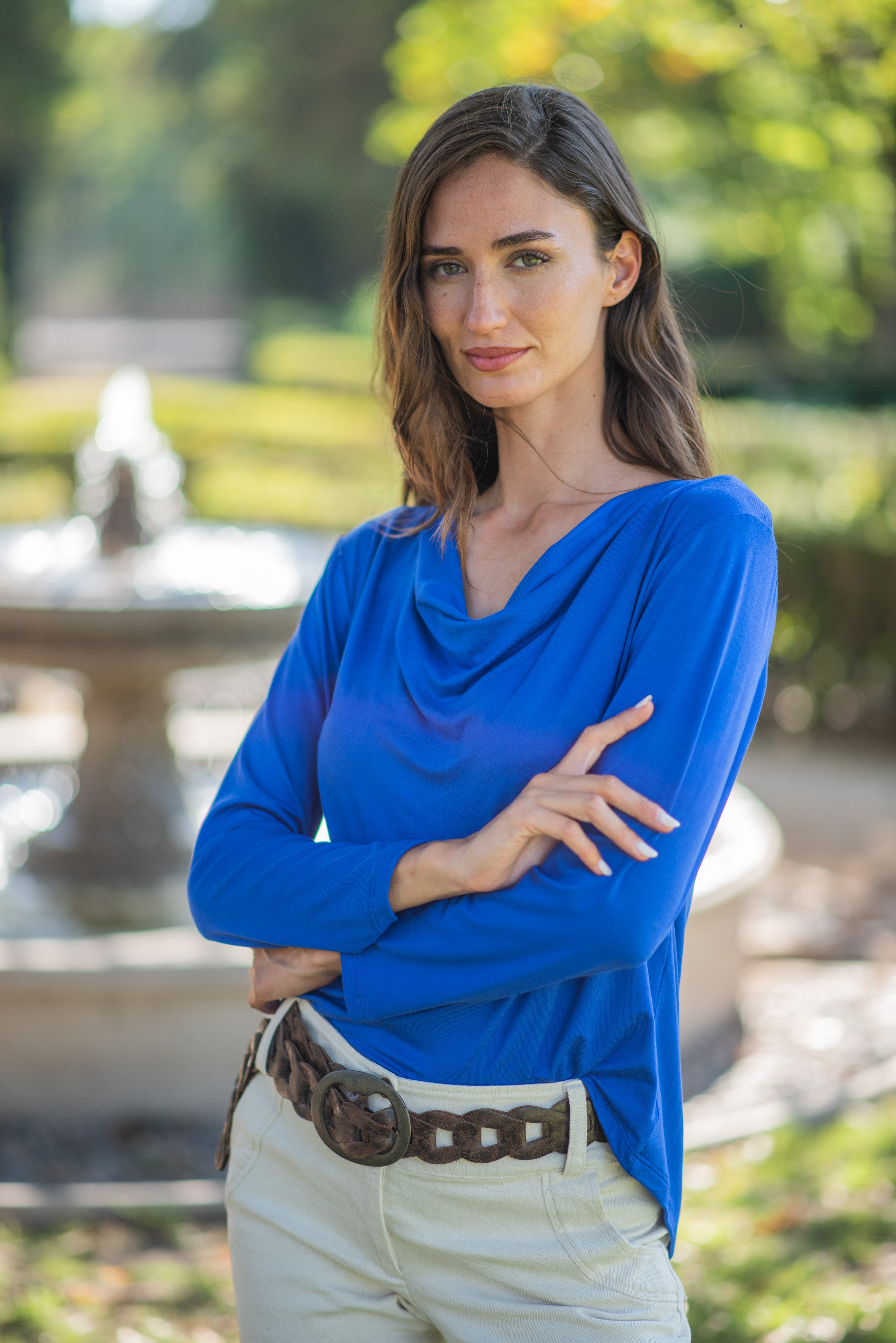 POLERA CUELLO DRAPEADO