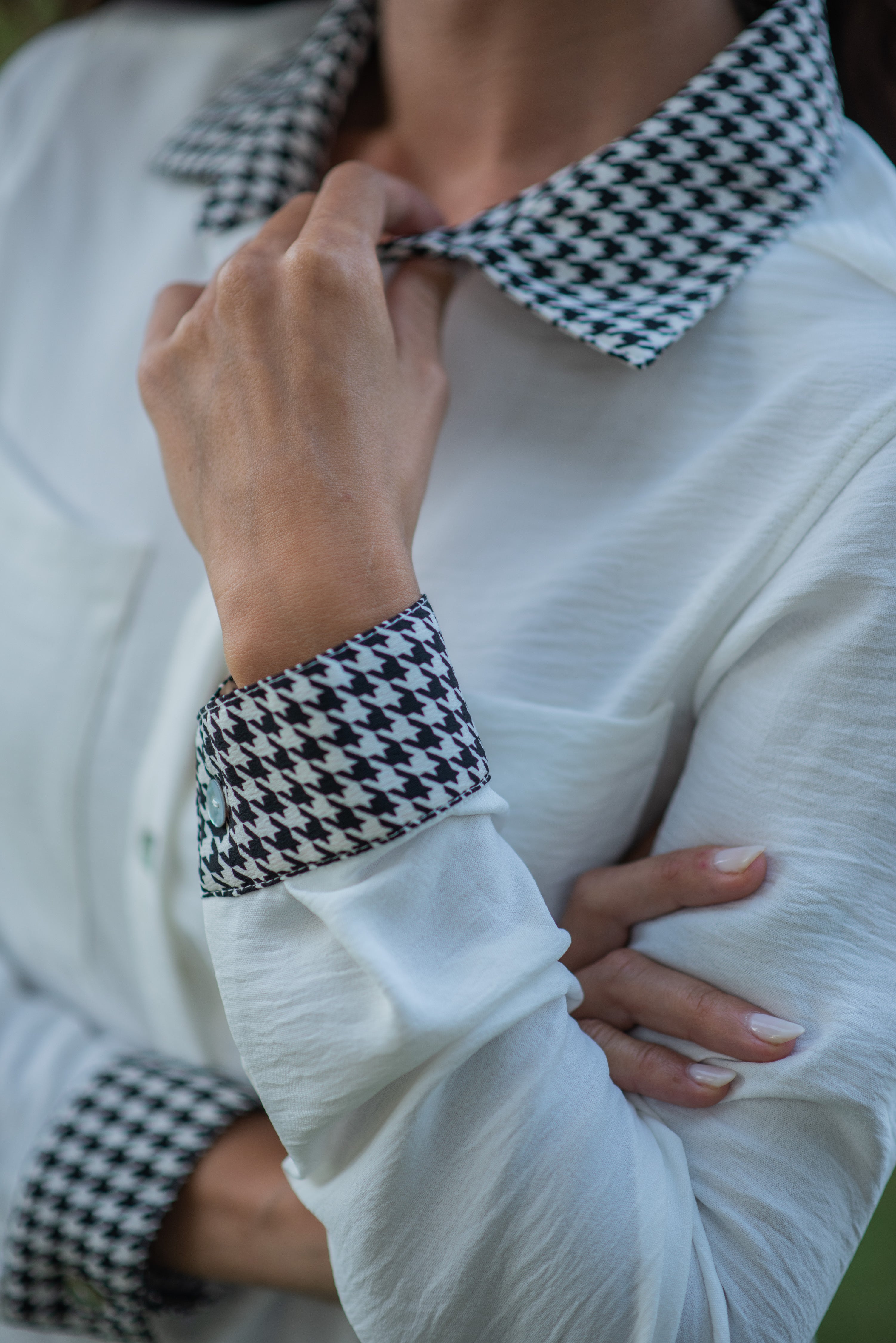 BLUSA ALICIA BLANCO Y NEGRO