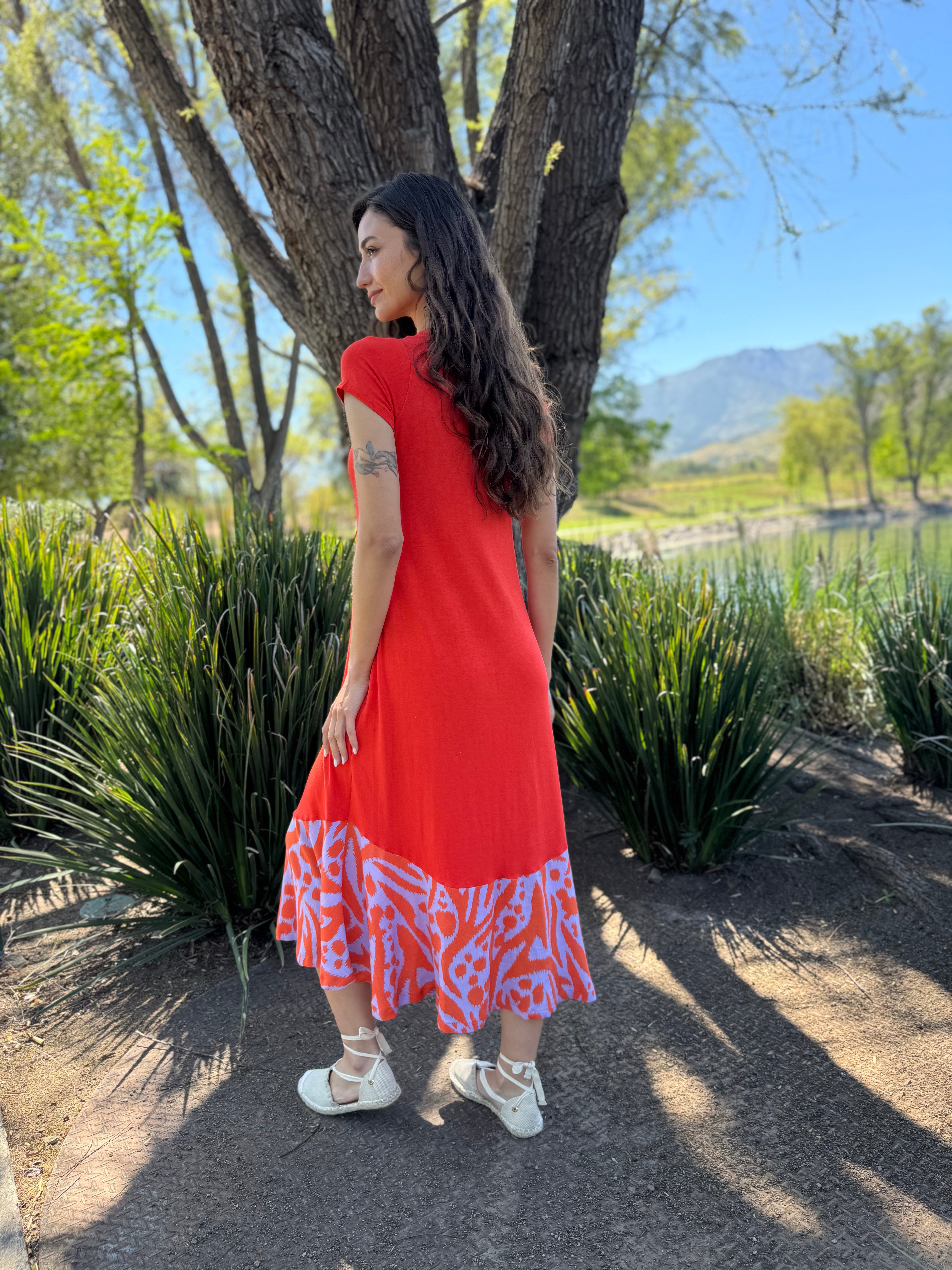 VESTIDO LUISA BICOLOR