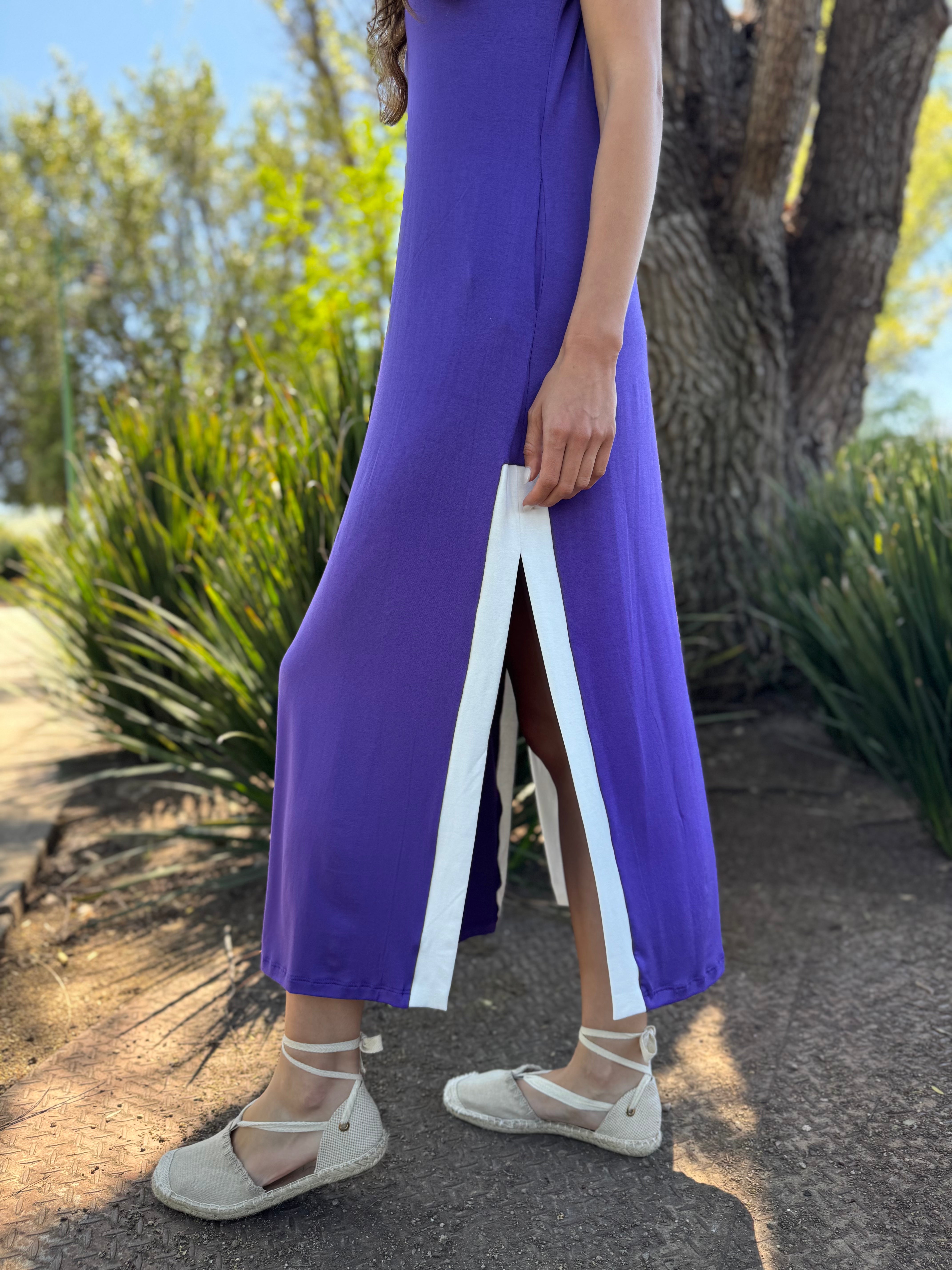 VESTIDO FLORIANÁPOLIS MORADO CRUDO