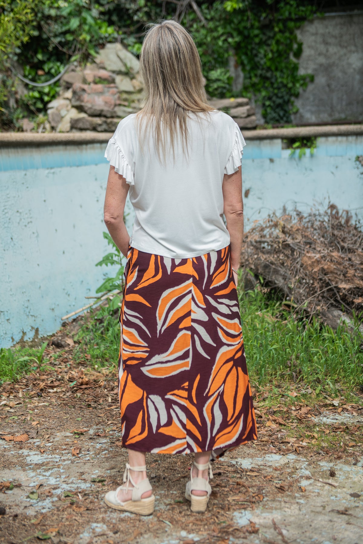 POLLERA DOMINGA NARANJO