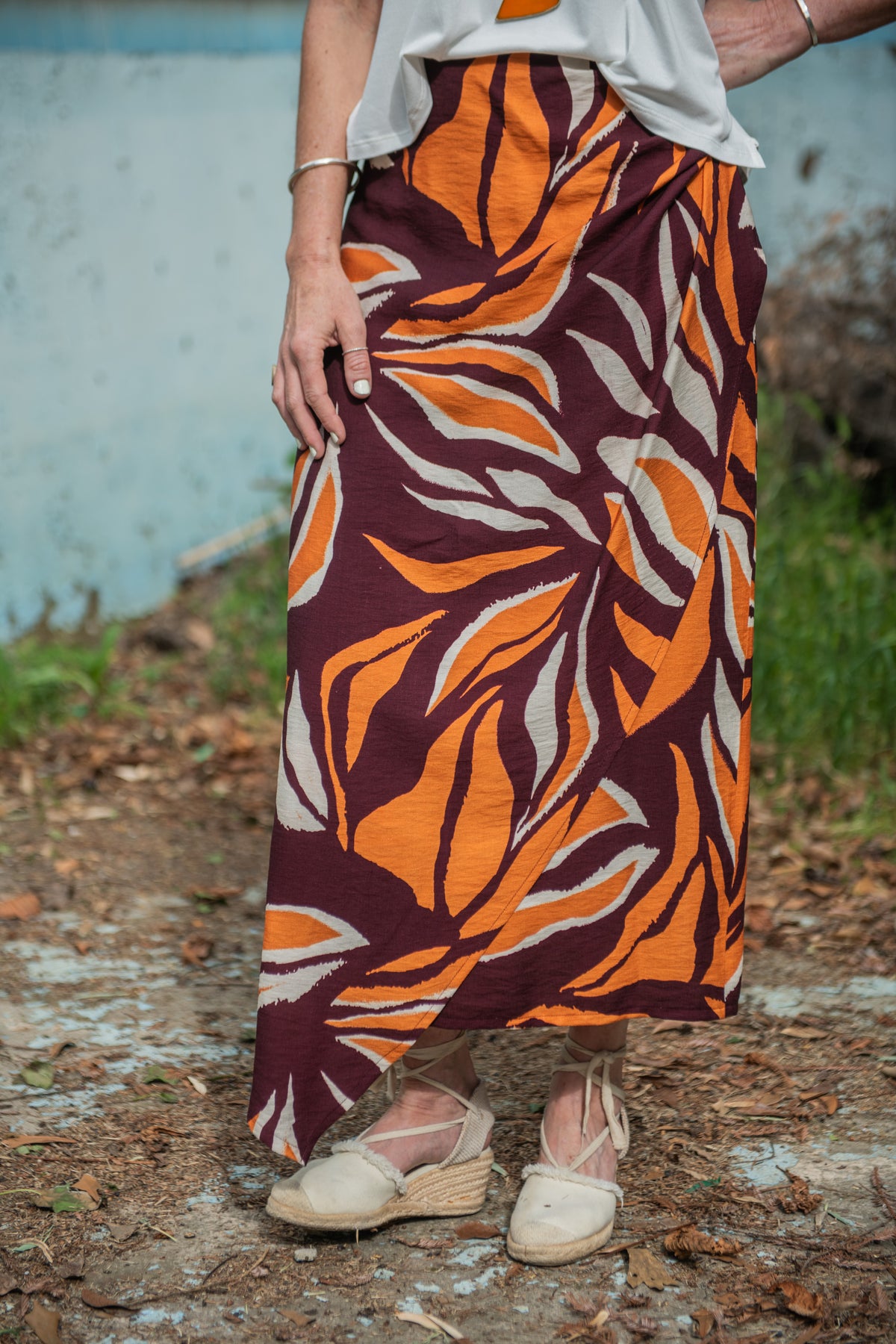 POLLERA DOMINGA NARANJO