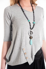 COLLAR PIEDRA AGATA/ONIX 10